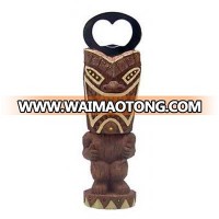 China Wholesale Handicraft Resin Tiki Wine Bottle Opener