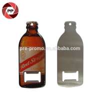 Wholesale epoxy sticker logo stainless steel jar beer bottle opener